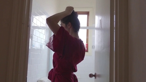 Solo girl shaved fingering