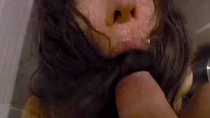 Brutal blowjob escorted by slut Nataly Gold