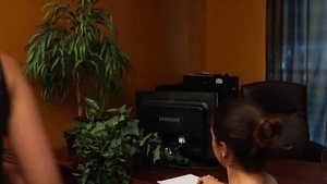 Perfect body teen feet fetish in office