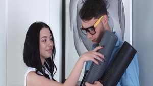 Young roommate threesome