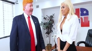 Blowjobs in office starring big boobs blonde