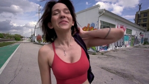 Deepthroat accompanied by teen Riley Jean