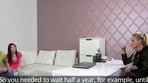 Group sex with busty teen