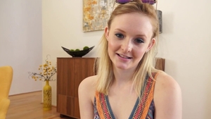 Small boobs babe Lanna Carter handjob