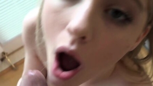 POV good fuck in company with tight blonde