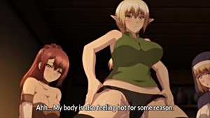 Busty redhead hentai group sex