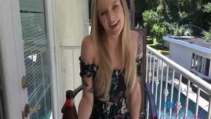 Ramming hard in company with beautiful blonde Paris White