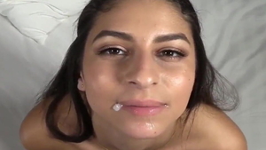 Cameron Canada in company with Katreena Lee sucking cock