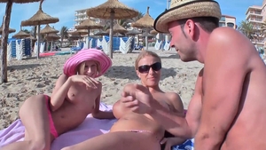 G and G: German blonde babe uncover natural boobs