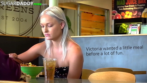 Sucking cock accompanied by tight blonde haired