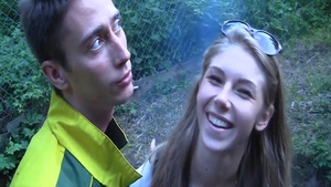Sweet wild girlfriend POV fucked anal in public