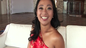 Asian Lucky Starr cumshot