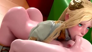 Large tits chick pounding 3d