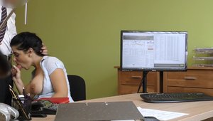 Loan 4K - Girl Alex Black finds dick to fuck in office