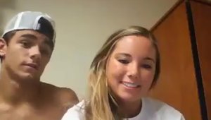 Bends to get fucked in the dorm