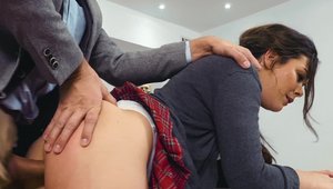 Digital Playground: Kristen Scott in uniform riding dildo